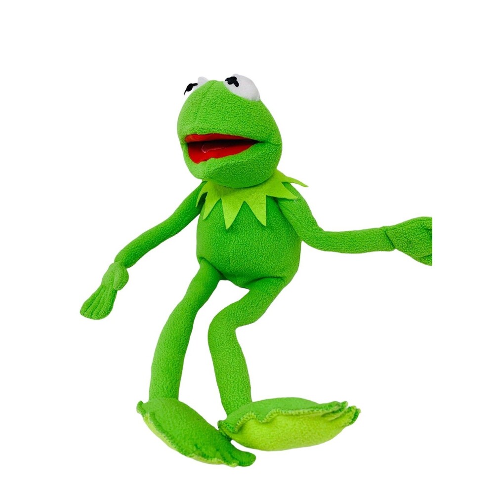 Disney Muppets Kermit Plush Doll 19" Poseable Stuffed Animal Soft Green Toy